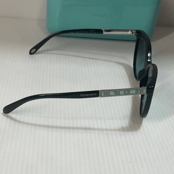Tiffany woman’s Sunglasses TF 4097 cat eye black frame blue lenses main image 7